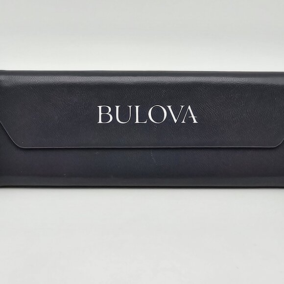 Bulova Manila Light Brown Maroon Eyeglasses Frame w/ Case 53-17-135 main image 5